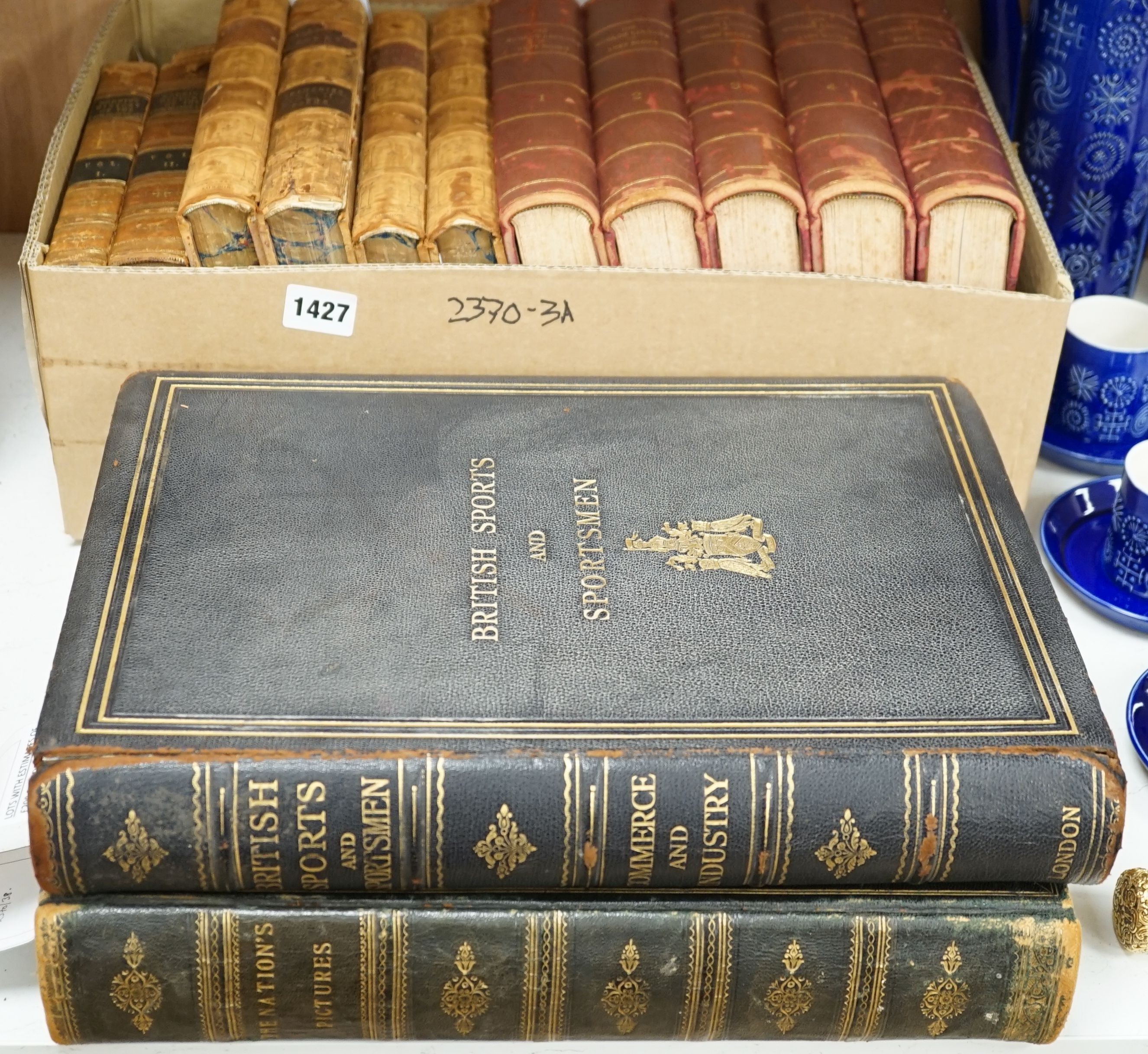 British Sports & Sportsmen (Thruston, Edmund Heathcote) - British Sports and Sportsmen, Commerce & Industry. 1st and limited edition, No.713 of 1000. Title page vignette, 11 photogravures (with guards) and numerous text